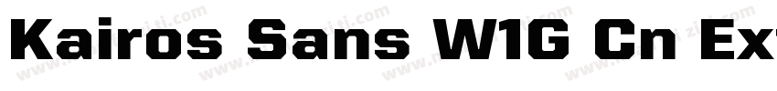 Kairos Sans W1G Cn ExtraBold Regula字体转换